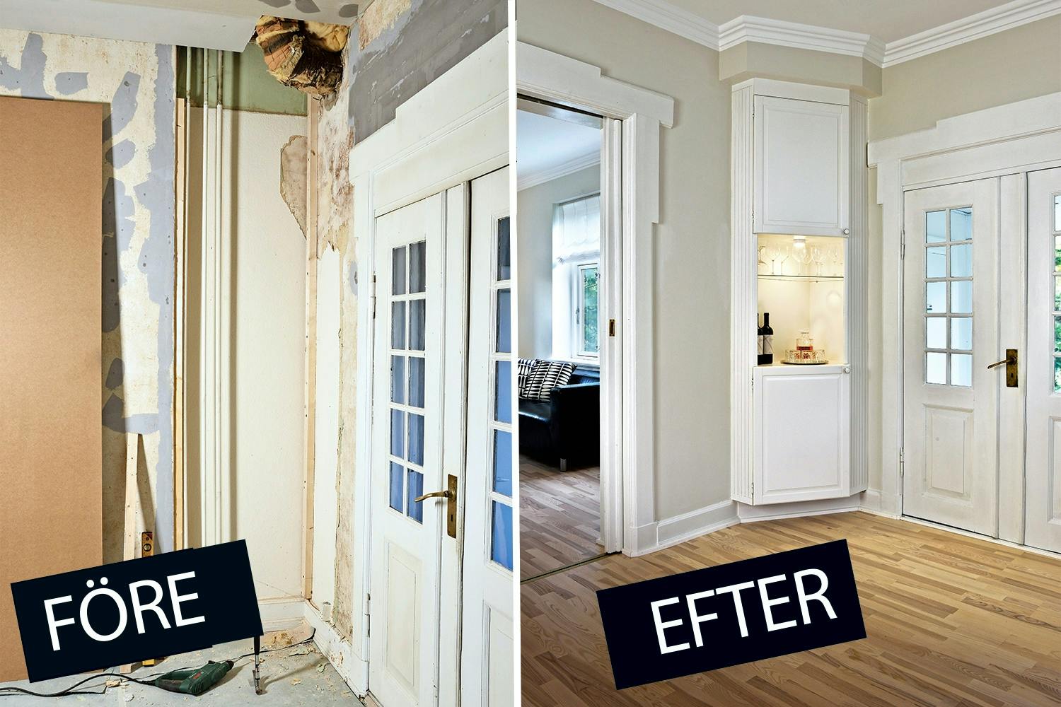 Elegant lösning till fula rör Göm de fula rören